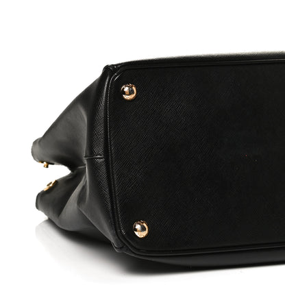 Prada Saffiano Small Galleria Double Zip Tote Black 9 of 10