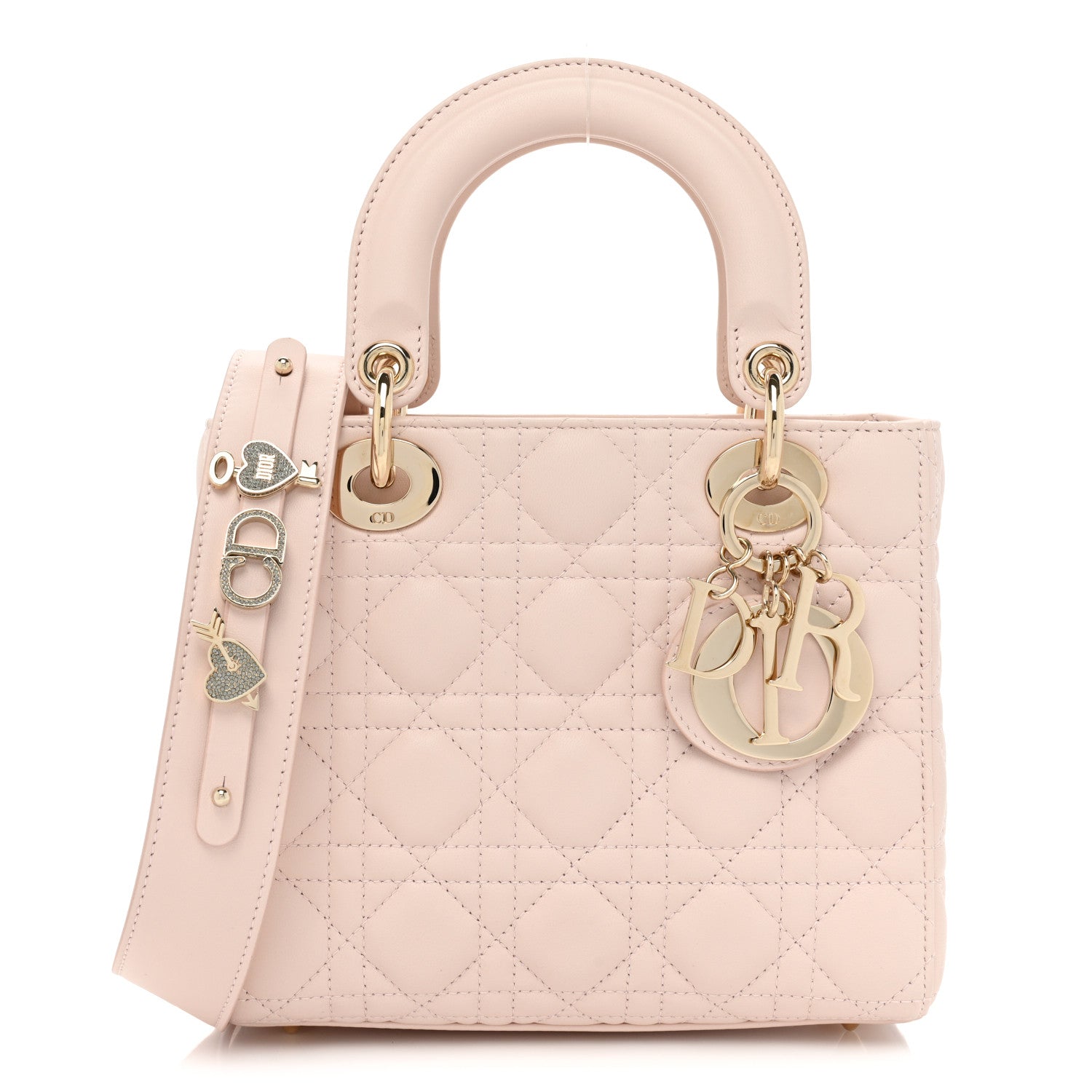Christian Dior Lambskin Cannage Small My ABCDior Lady Dior Light Pink 1 of 15