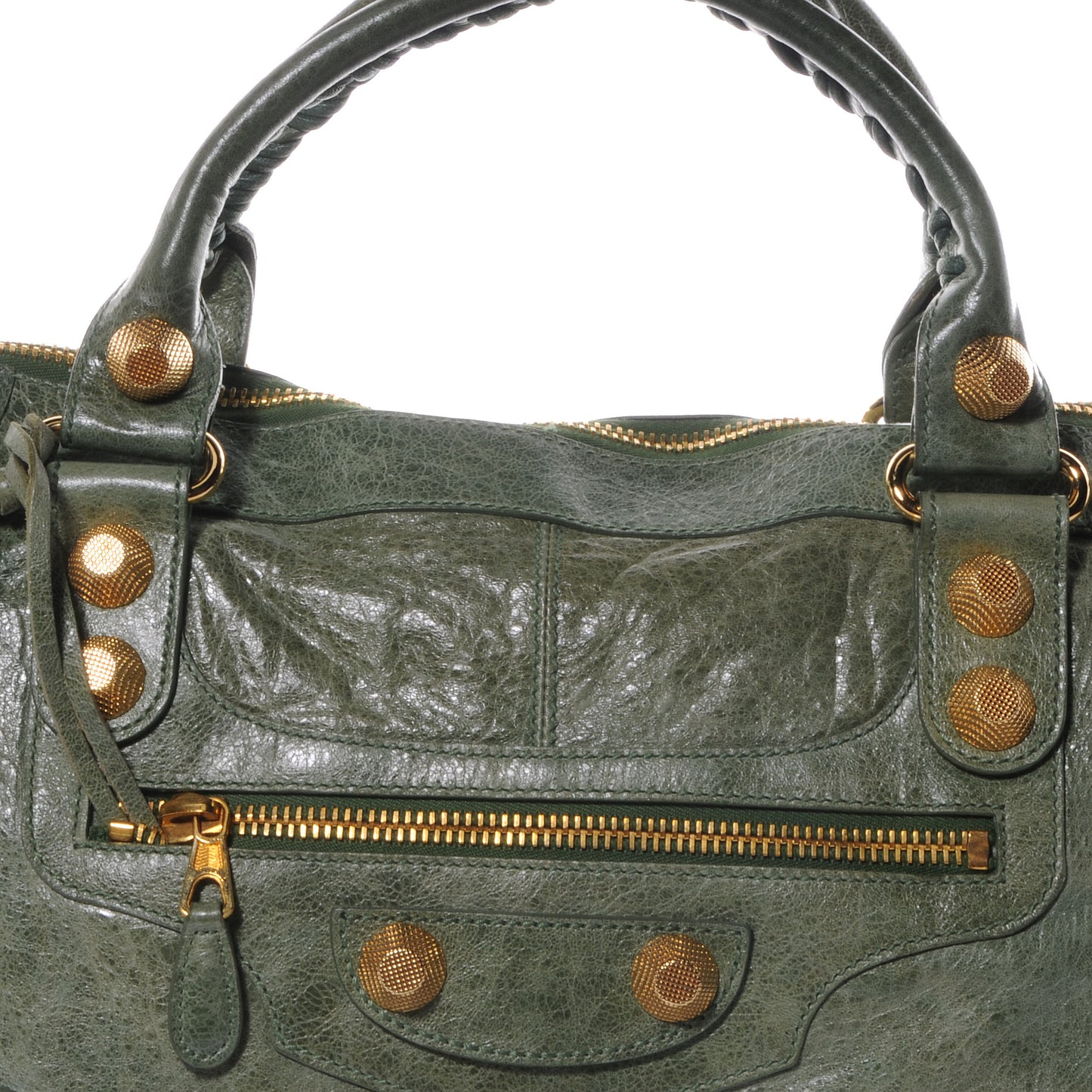 Agneau Giant 21 Gold Hardware Work Vert Thyme