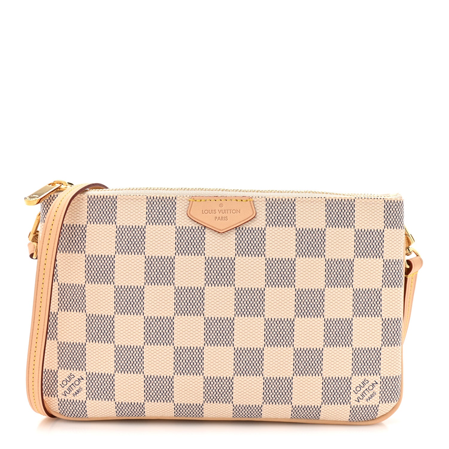 Louis Vuitton Damier Azur Double Zip Pochette 1 of 9