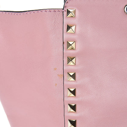 Valentino Garavani Vitello Medium Rockstud Tote Pop Gardenia 10 of 12