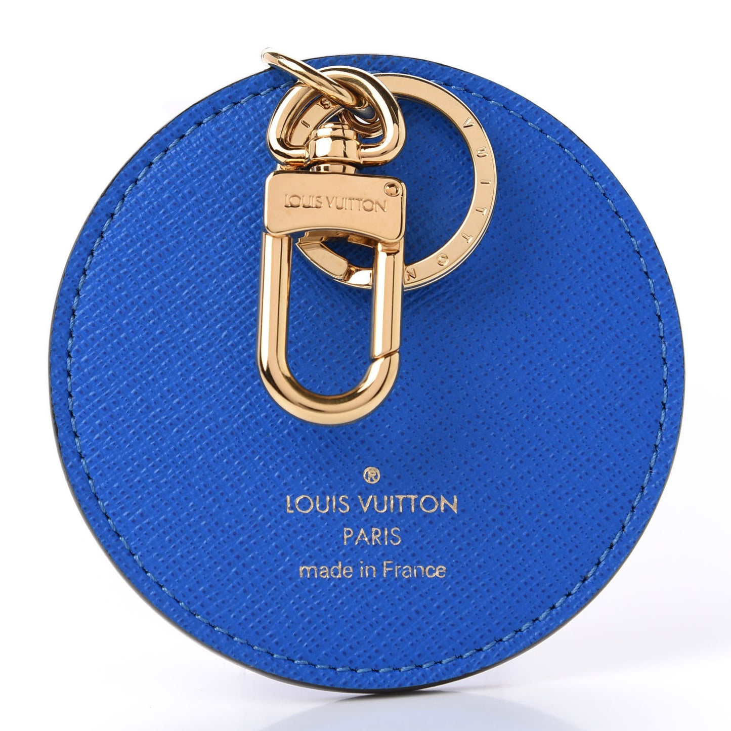 Monogram 2019 Christmas Animation Venice Bag Charm Key Ring Blue