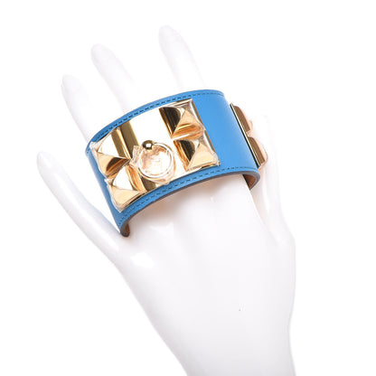 Hermes Swift Collier De Chien CDC Bracelet T2 Bleu Zanzibar 2 of 7