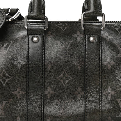 Louis Vuitton Brushed Monogram Eclipse Keepall Bandouliere 25 7 of 9