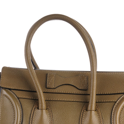 Celine Drummed Calfskin Micro Luggage Jungle 9 of 9