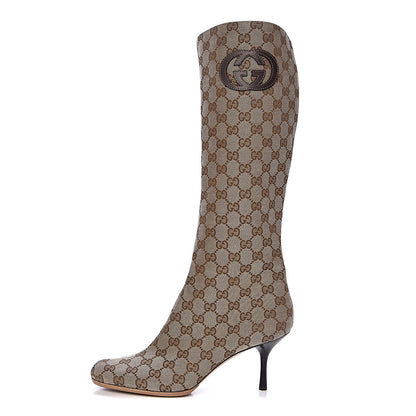Gucci Monogram Interlocking G Knee High Boots 9 1 of 7