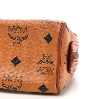 MCM Visetos Mini Boston Bag Cognac 8 of 8