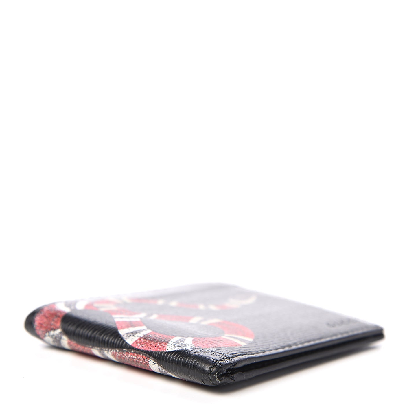 Shangai Calfskin Kingsnake Bi-Fold Wallet Black