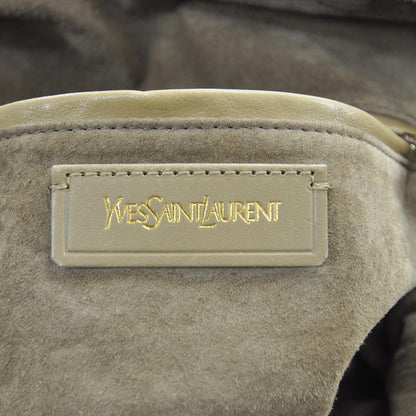 Saint Laurent Leather Studded Easy Rock Satchel Wheat 7 of 9