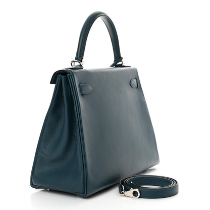 Hermes Evercolor Verso Kelly Retourne 28 Colvert Bleu Atoll 3 of 14