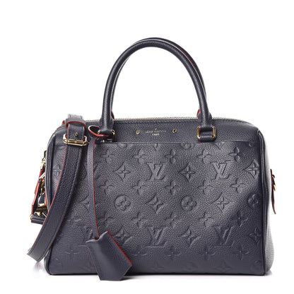 Louis Vuitton Empreinte Speedy Bandouliere 25 NM Marine Rouge 1 of 12