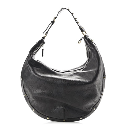 Gucci Guccissima Large Biba Hobo Black 1 of 9
