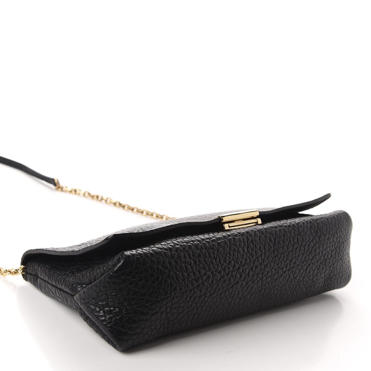 Signature Grain Medium Mildenhall Crossbody Bag Black