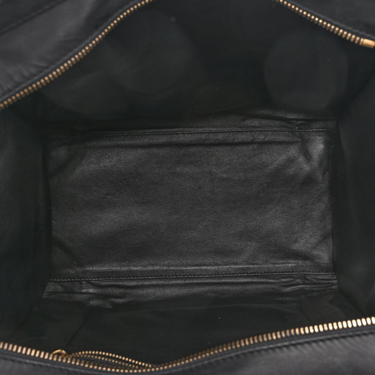 Calfskin Shrunken Lambskin Micro Tri-Color Luggage Black Brown White