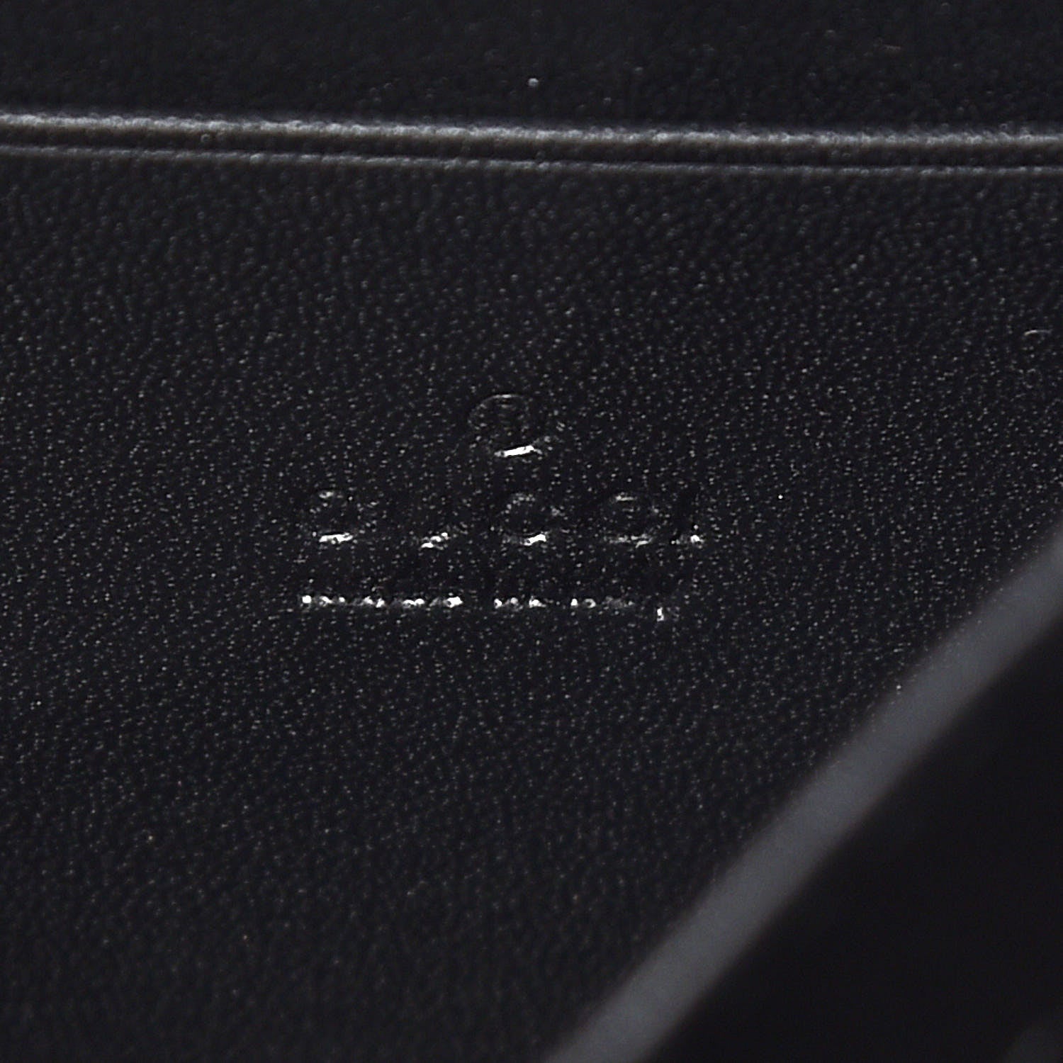 Gucci Calfskin Animalier Chain Wallet Black 8 of 14