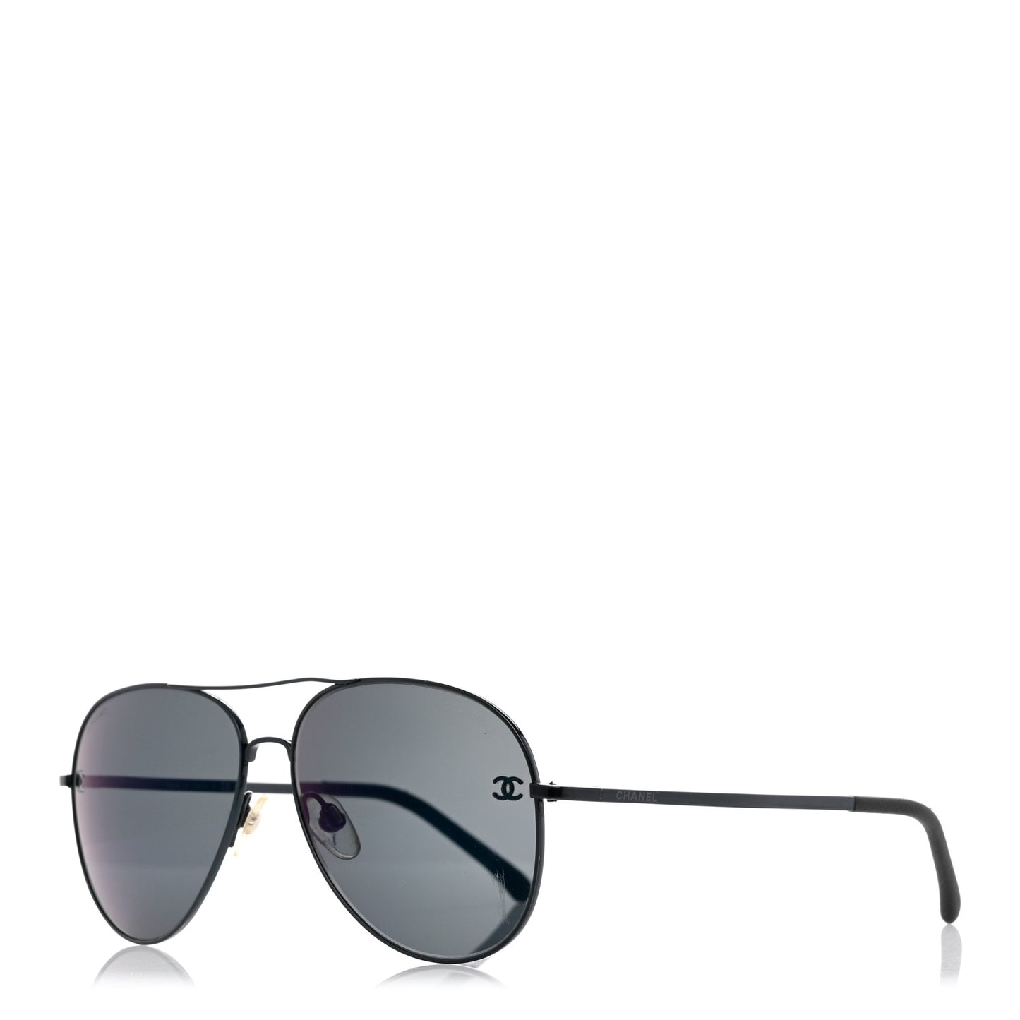Metal Aviator CC Sunglasses 4189 T-Q Black