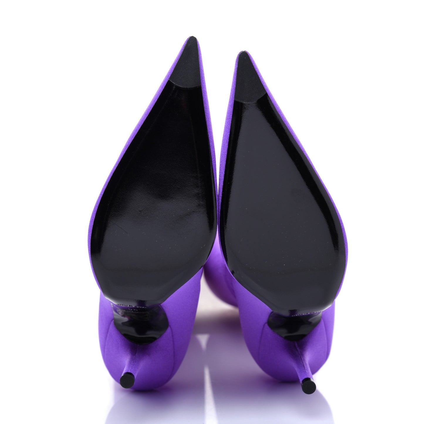 Spandex Pointed Toe Knife Thigh High Boots 36 Violet