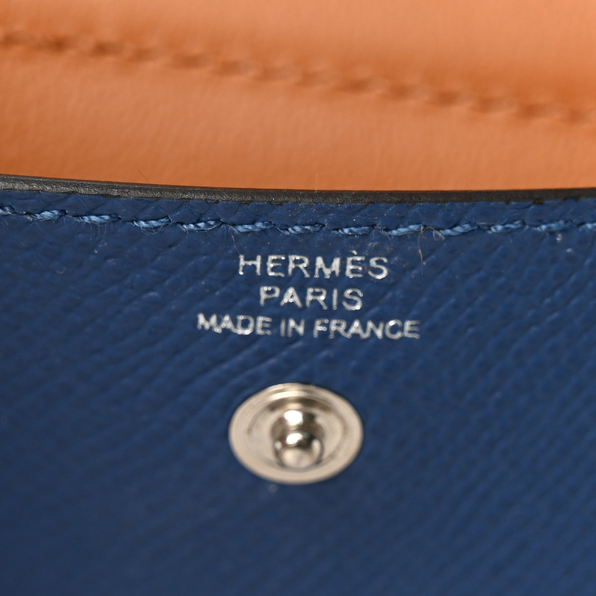 Hermes Epsom Kelly Pocket Belt Bleu Tie 5 of 6