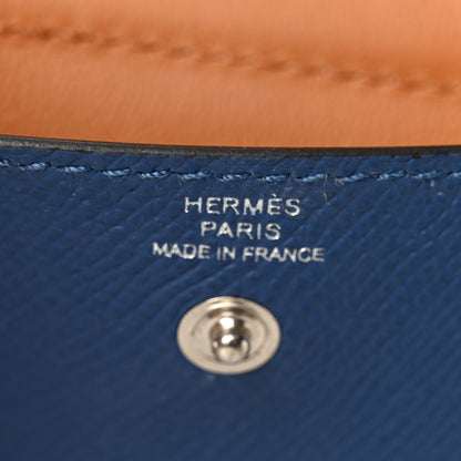 Hermes Epsom Kelly Pocket Belt Bleu Tie 5 of 6