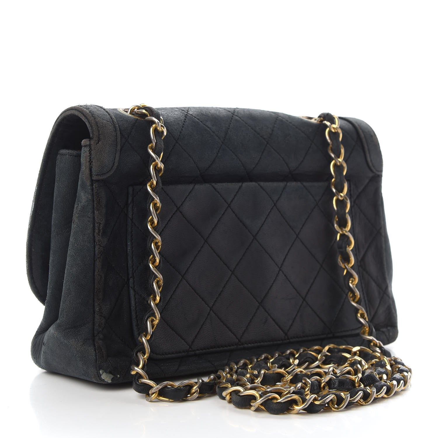 Chanel Lambskin Quilted Small Single Flap Black 2 of 14