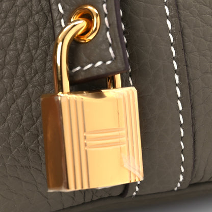 Hermes Taurillon Clemence Picotin Lock 18 PM Etoupe 11 of 12