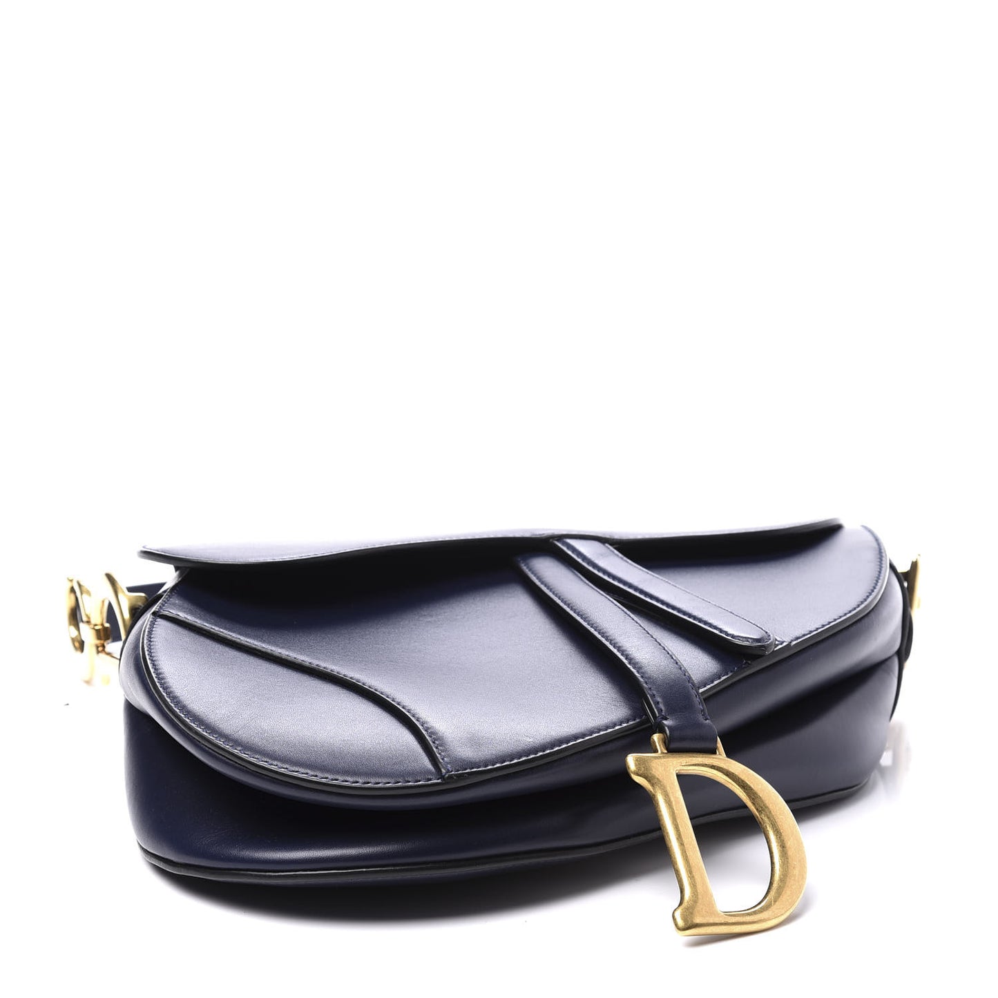 Calfskin Saddle Bag Indigo Blue