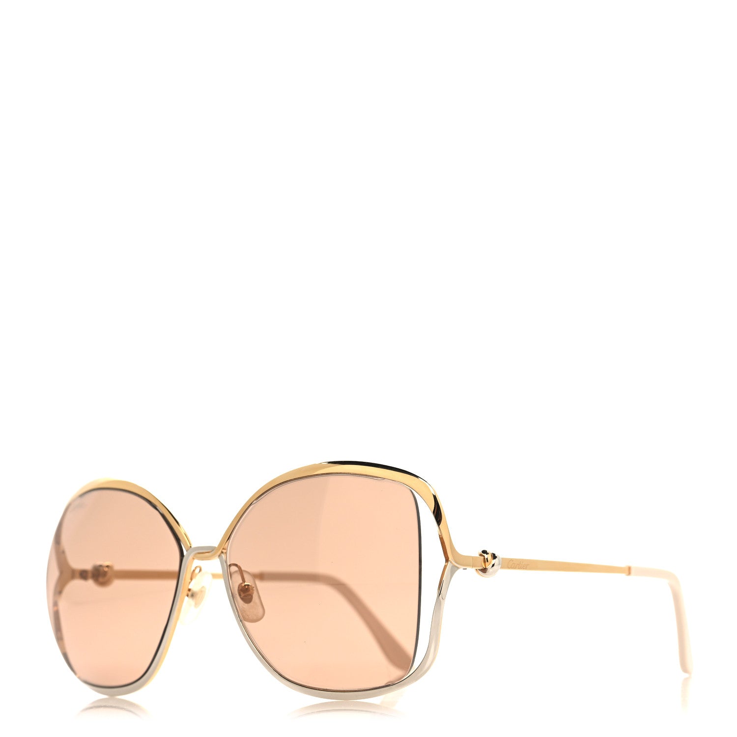 Cartier Metal Trinity Sunglasses CT0225S 002 Gold Silver 1 of 8