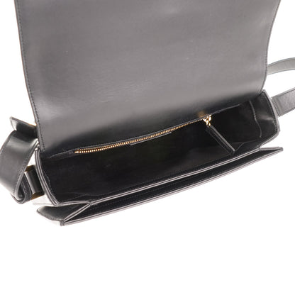 Saint Laurent Smooth Calfskin Medium Classic Monogram Universite Bag Black 5 of 7