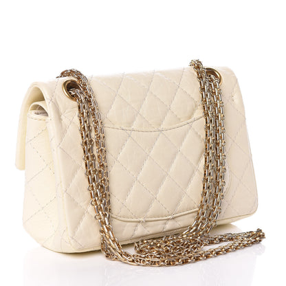 Chanel Aged Calfskin Quilted 2.55 Reissue 224 Flap Ivory 3 of 11