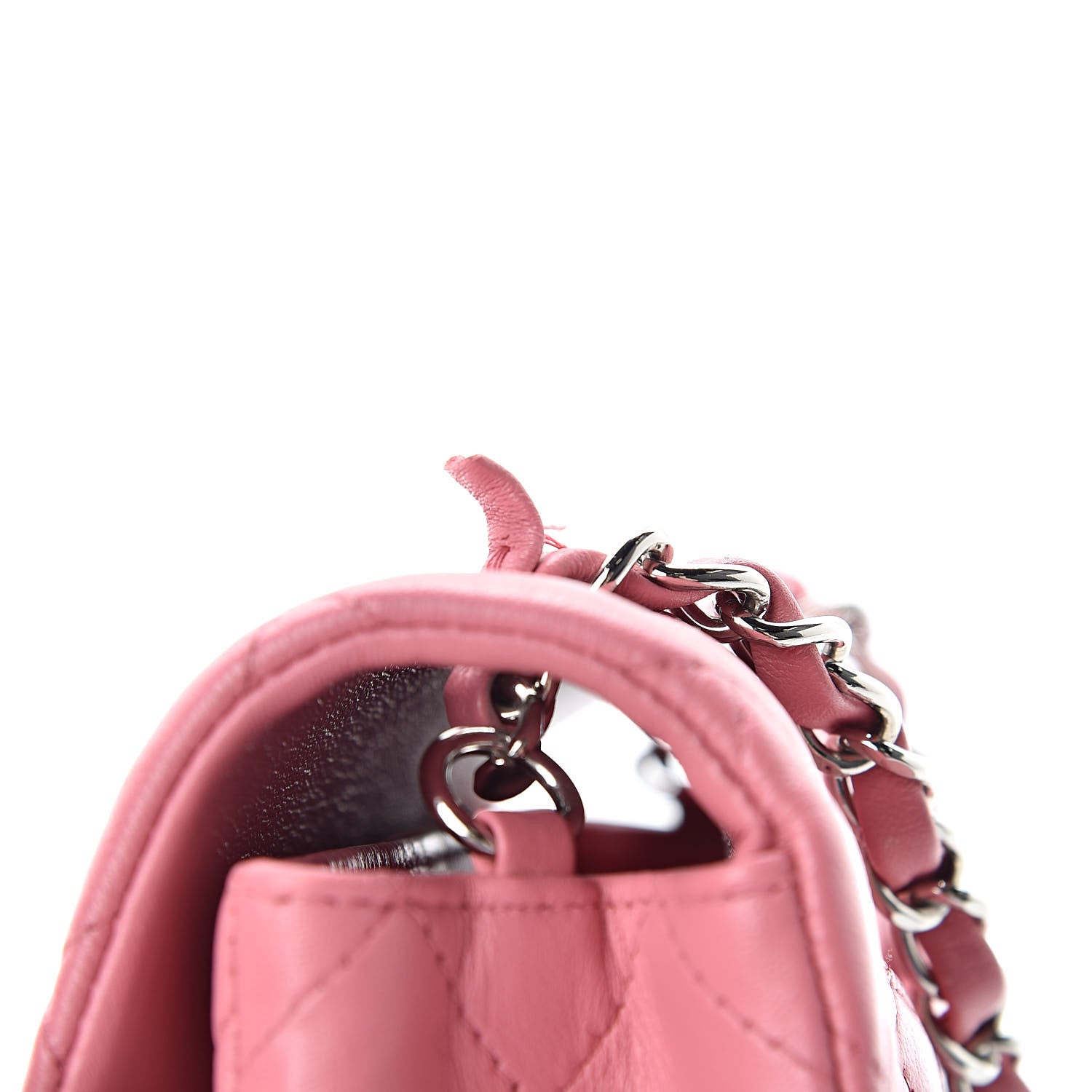 Chanel Lambskin Quilted Mini Rectangular Flap Pink 11 of 11