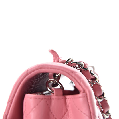 Chanel Lambskin Quilted Mini Rectangular Flap Pink 11 of 11