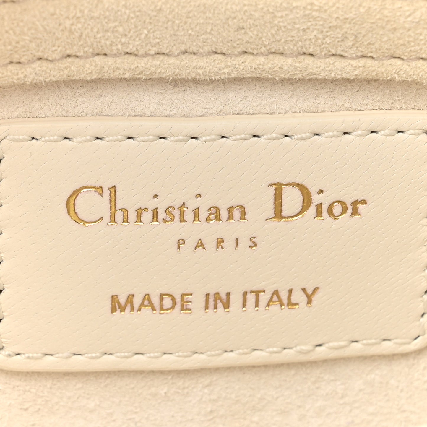 Lambskin Cannage Dioramour Micro Lady D-Joy Latte