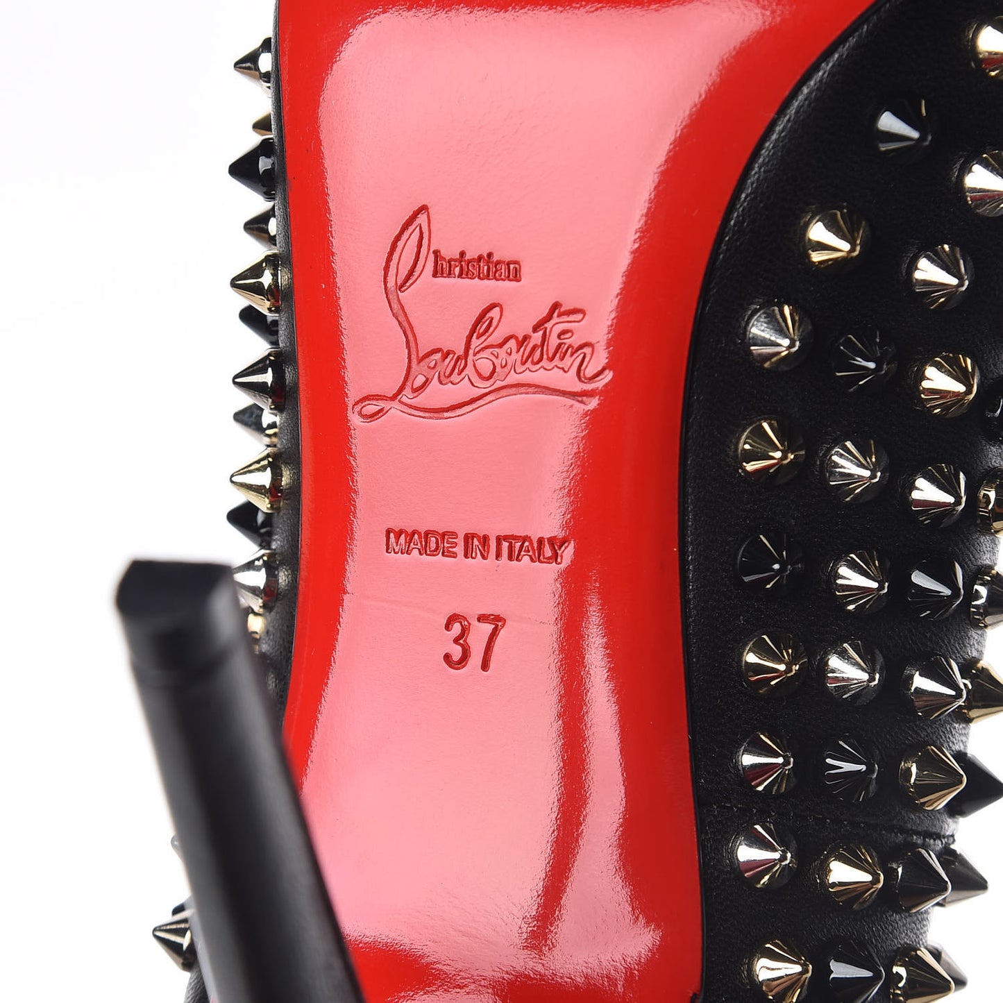 Nappa Pigalle Spikes 100 Pumps 37 Black
