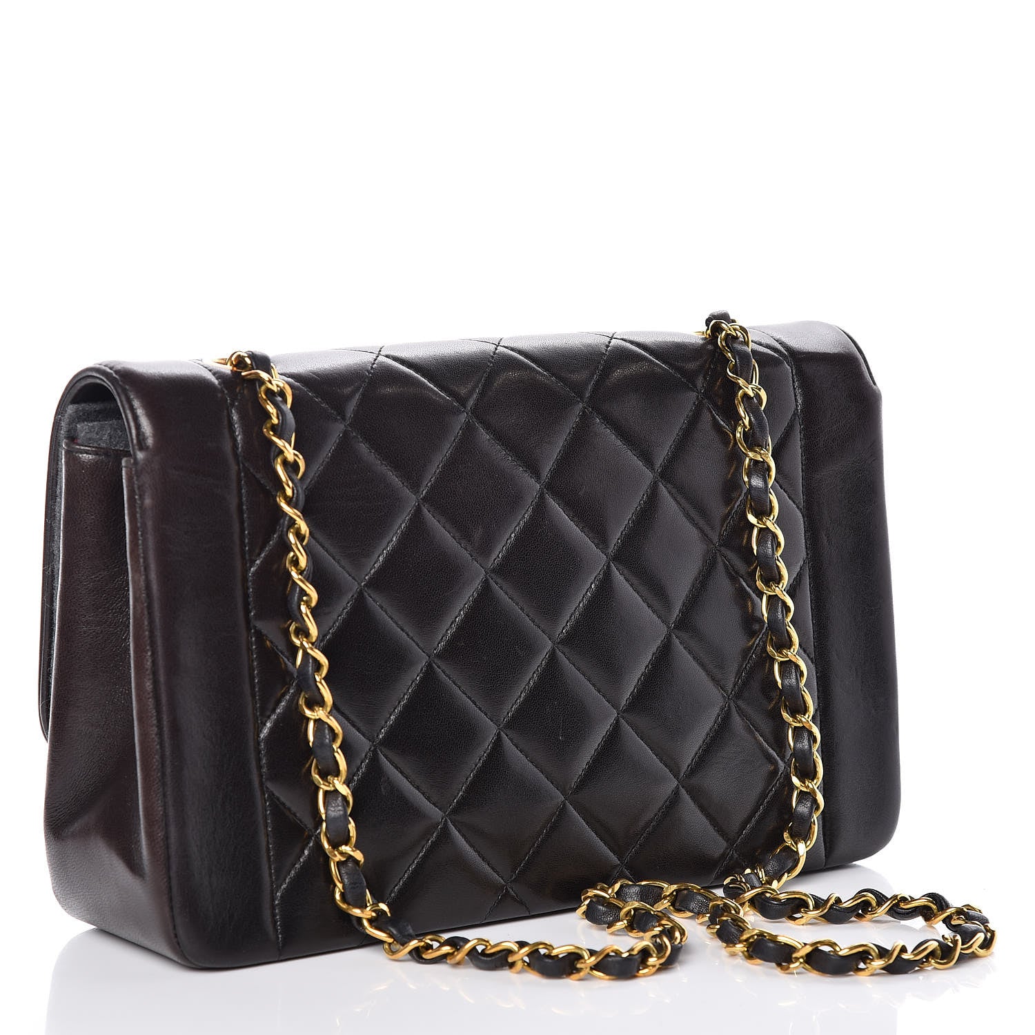 Chanel Lambskin Quilted Medium Single Flap Black 3 of 10