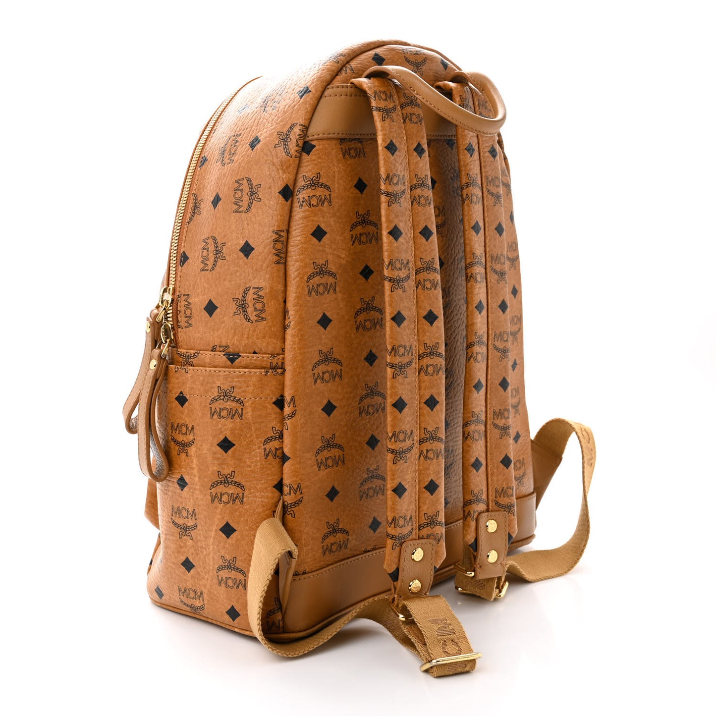 Visetos Medium Sprinkle Stud Stark Backpack Cognac