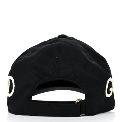 Gucci Cotton Loved Gucci Baseball Hat XL Black 4 of 8