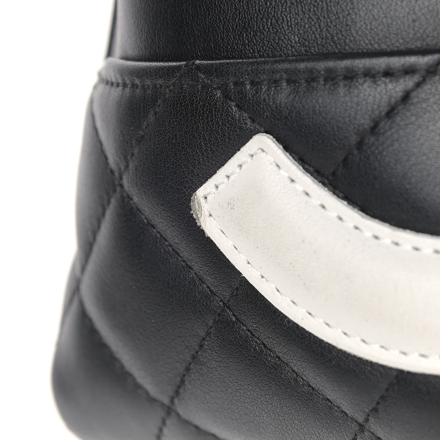 Chanel Calfskin Quilted Large Cambon Bowler Black White 12 of 13
