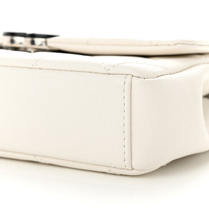 Chanel Caviar Quilted My Everything Small Flap White Black 10 of 12