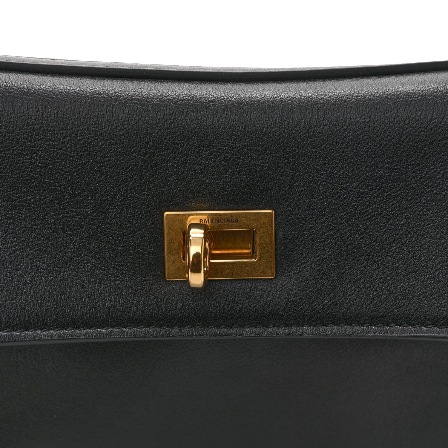 Balenciaga Natural Smooth Calfskin Small Rodeo Top Handle Handbag Black 12 of 12
