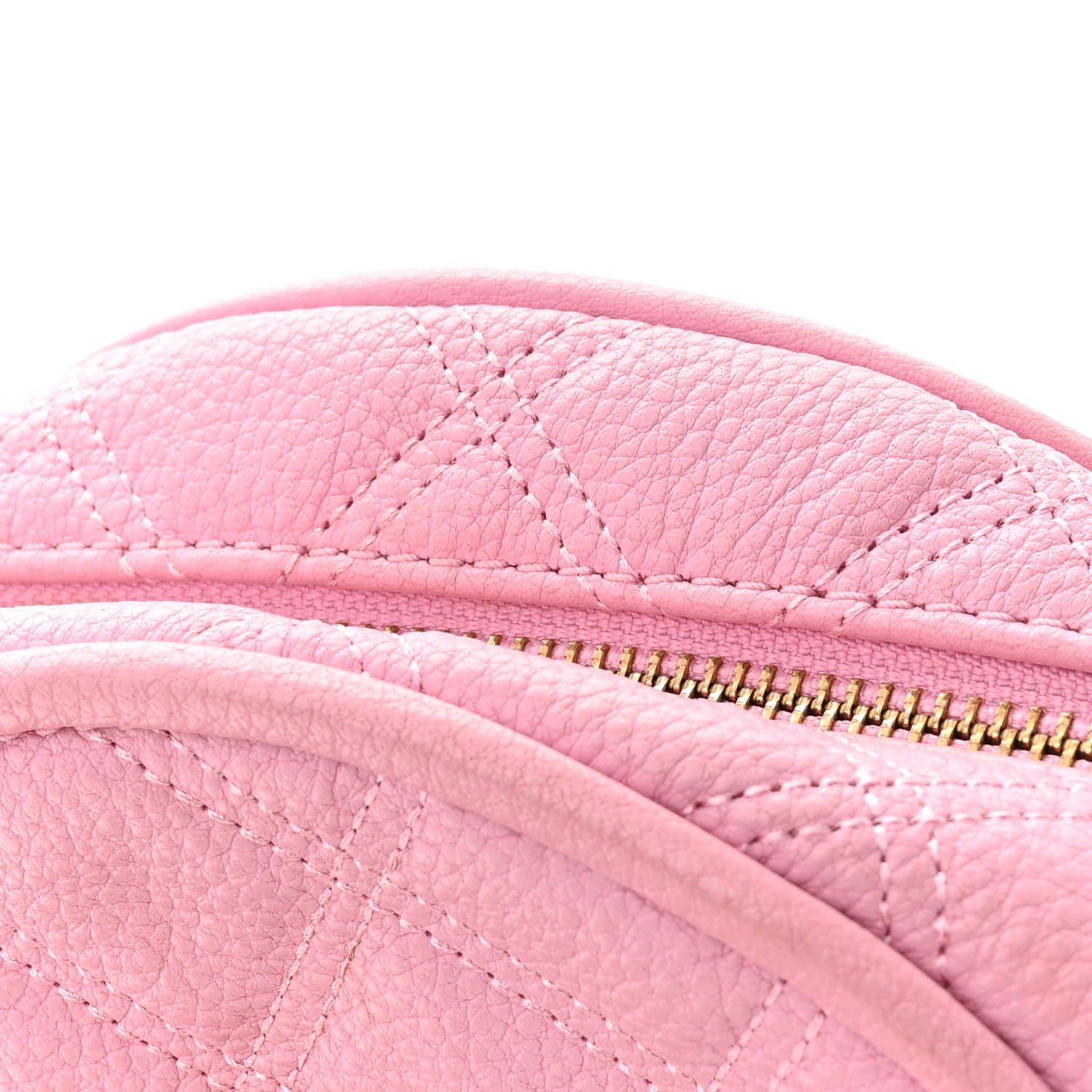 Marc Jacobs Grained Calfskin Quilted The Status Round Crossbody Pink 10 of 12