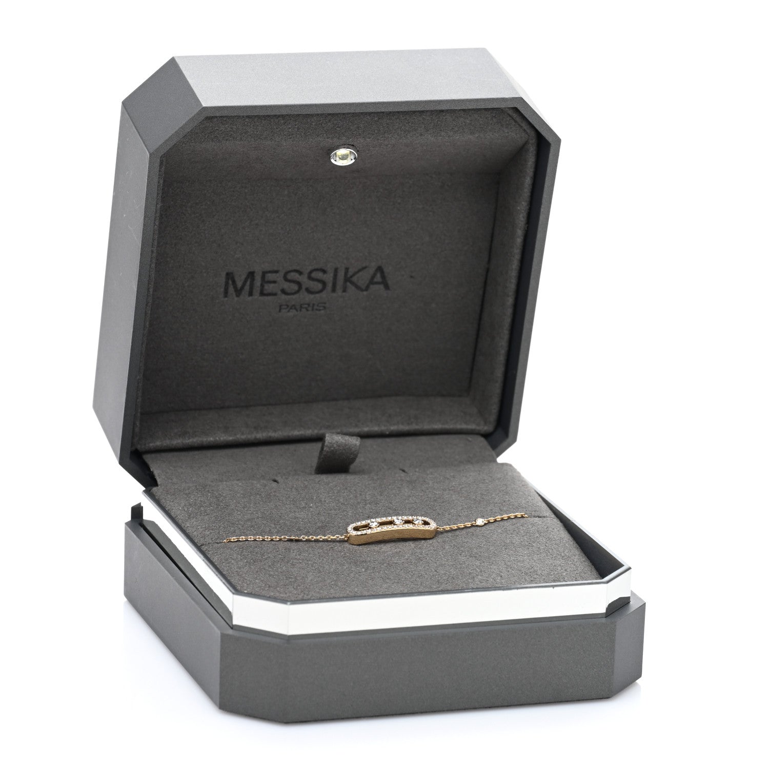 Messika 18K Yellow Gold Diamond Classic Baby Move Pave Bracelet 2 of 4