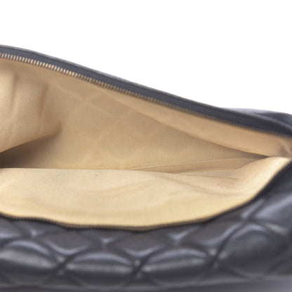 Chanel Calfskin Quilted Medium CC Crown Flap Black 11 of 13