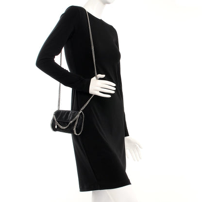Stella McCartney Shaggy Deer Tiny Fold Over Falabella Tote Black 2 of 8