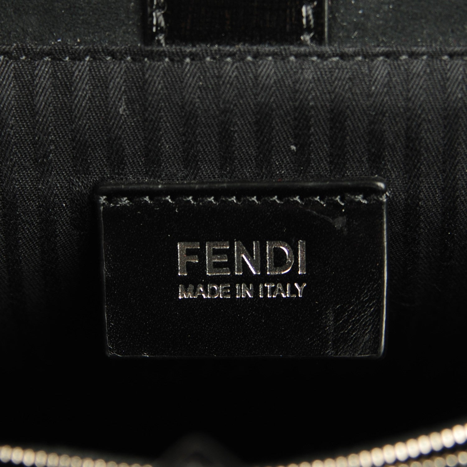 Fendi Patent Vitello Elite Petite 2Jours Tote Black 6 of 9