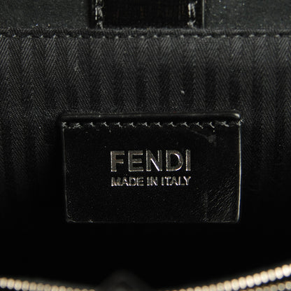 Fendi Patent Vitello Elite Petite 2Jours Tote Black 6 of 9