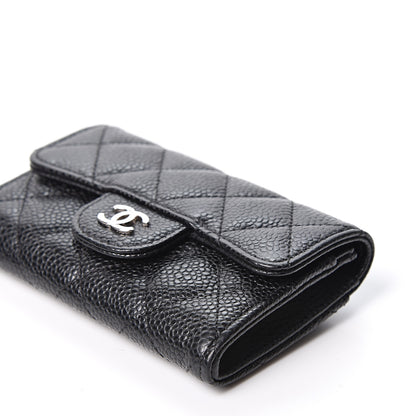 Chanel Caviar Quilted Flap Card Holder Wallet Black 5 of 10