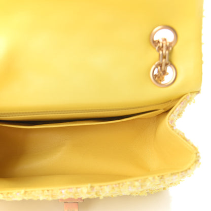 Chanel Tweed Quilted 2.55 Reissue Mini Flap Yellow 4 of 8