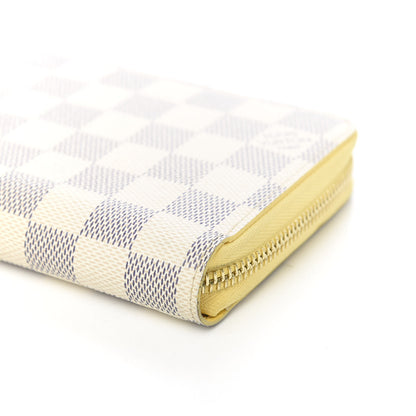 Louis Vuitton Damier Azur Zippy Wallet Jaune Pale 8 of 10