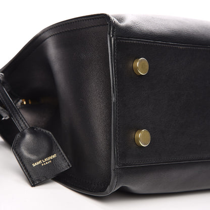 Saint Laurent Calfskin Monogram Baby Downtown Cabas Black 13 of 17