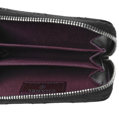 Chanel Caviar Quilted Zip Coin Purse Black 5 of 10